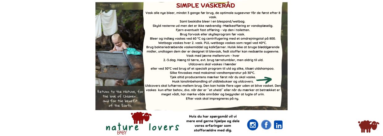 💚Vask, pleje og vedligeholdelse af genanvendelige stofbleer- gr jeg det korrekt?🌿💚