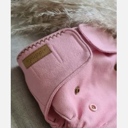 Puppi - Cover til genanvendelige stofbleer i bld merinould Peony