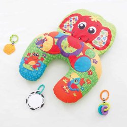 Playgro - Elefant kramme-, mavepude til at styrke nakkemuskler