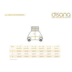 Disana - Blebukser i strikket kologisk merinould natural