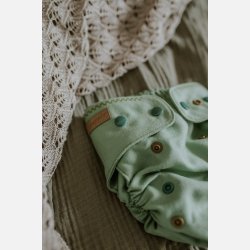 Puppi - Cover til genanvendelige stofbleer i bld merinould Basil