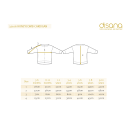 Disana -  Cardigan / Pullover i merinould, natural farve, Kollektion 2025