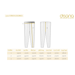 Disana -  Leggings i  kologisk merinould, Natural