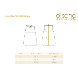 Disana - Charmerende Soverpose i bldmerinould, u.arm