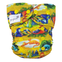 Pupus - AIO- All in One Genanvendelig ble,  bambus &amp; bomuld, Drager