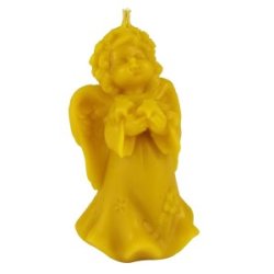 Hndlavet lys i bivoks, juleengel