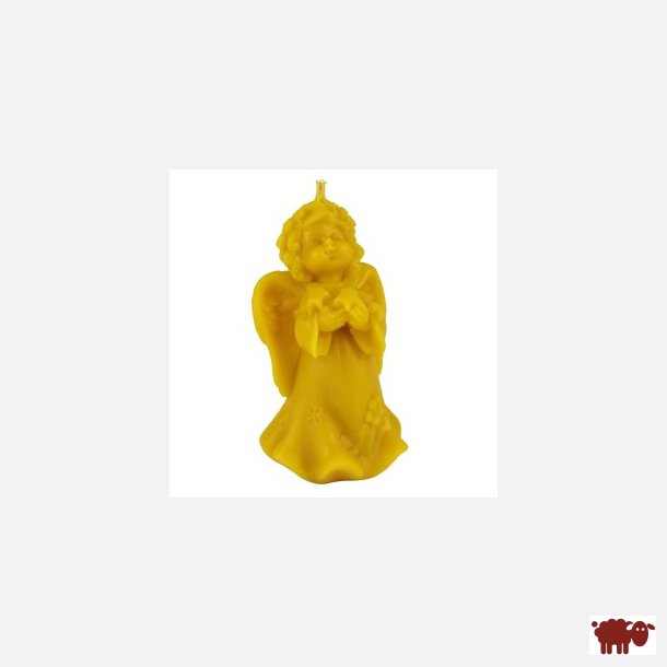 Hndlavet lys i bivoks, juleengel