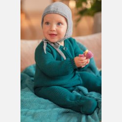 Disana - Babytppe i bld kologisk merinould, natural