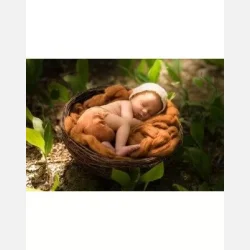 Puppi - Formsyet bambusble med en lomme, Candy