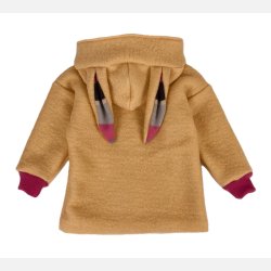 Ty.Bles - Jakke i 2 lags uld, ferskenfarve,- 90 % kogt og bld merino, 10 % cashmere, 92cm / 24 mdr.