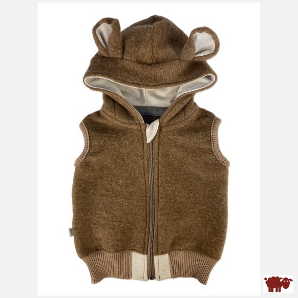 Ty.Bles - Designer babyvest i 100% merinould - 74-80cm/6-12 mdr.