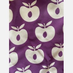 Smfolk - Badetj / Badedragt  i lilla med hvide med bler og lynls, str. 98-104 (3-4 r)