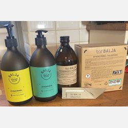 Balja - Bionedbrydelig og koncentreret Opvaskmiddel, lemon grass, i brun glas, 500 ml