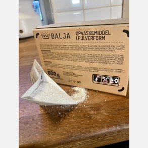 Plastfri opvaskemaskinepulver