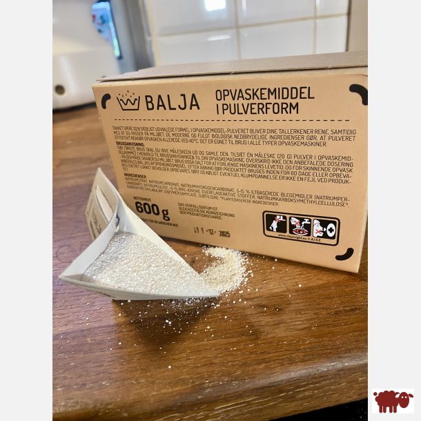 Balja - Bionedbrydelig Opvaskemaskinepulver, 600 g, 30 vaske