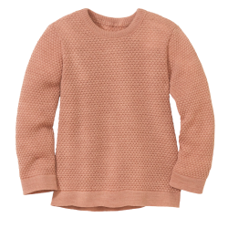 Disana - Pullover i bld kologisk merinould, caramel