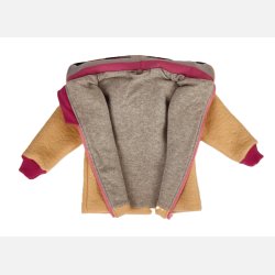 Ty.Bles - Jakke i 2 lags uld, ferskenfarve,- 90 % kogt og bld merino, 10 % cashmere, 92cm / 24 mdr.