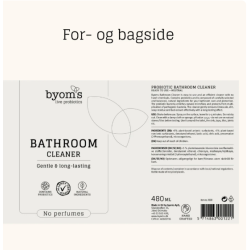 Byoms - Bathroom Cleaner m. Prebiotika, Spray -  Cristal de Mer duft, 480 ml