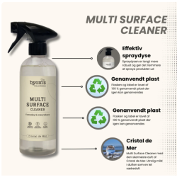Byoms - Multi Surface Cleaner m. Prebiotika, Spray -  Cristal de Mer duft, 480 ml