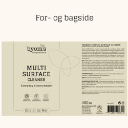 Byoms - Multi Surface Cleaner m. Prebiotika, Spray -  Cristal de Mer duft, 480 ml