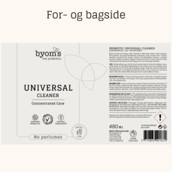 Byoms - Probiotic Universal Cleaner -  Cristal de Mer duft, Koncentreret, 480 ml