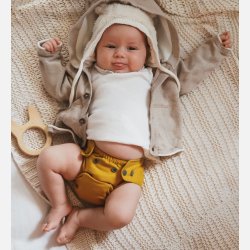 Puppi - Cover til genanvendelige stofbleer i bld merinould Carry