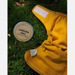 Puppi - Cover til genanvendelige stofbleer i bld merinould Carry