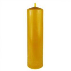 100% Bivokslys/Naturligt Duftlys Hndlavede  stort og tykt bloklys , 25 cm