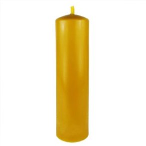 100% Bivokslys/Naturligt Duftlys Hndlavede  stort og tykt bloklys , 25 cm