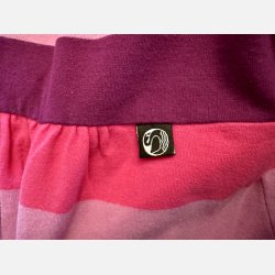 Danef - Stribbet kjole, m. svane, genbrug, 3 r