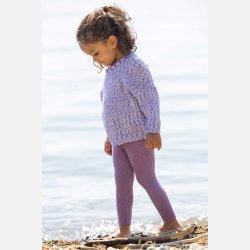 Disana -  Leggings i  kologisk merinould, den sdeste Lilla farve, Ny kollektion Forr/Sommer 2025