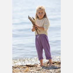 Disana -  Strikbukser i Hr og Bomuld Lilla farve, Ny kollektion Forr/Sommer 2025