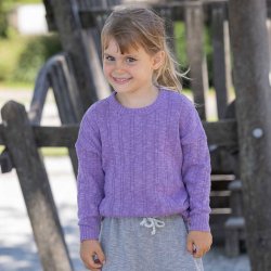  Disana -  Hrtrje med bomuld, Lilla  farve, Ny kollektion Forr/Sommer 2025