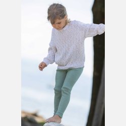 Disana -  Leggings i  kologisk merinould, Jade farve 