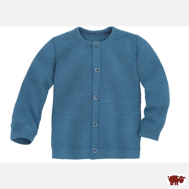 Disana -  Cardigan / Pullover i merinould, dove bl farve, Ny kollektion Forr/Sommer 2025