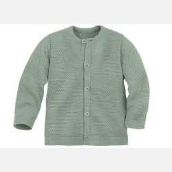 Disana -  Cardigan / Pullover i merinould, jade farve, Kollektion 2025