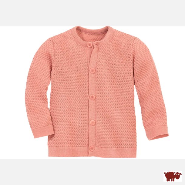 Disana -  Cardigan / Pullover i merinould, soft pink farve, Ny kollektion Forr/Sommer 2025