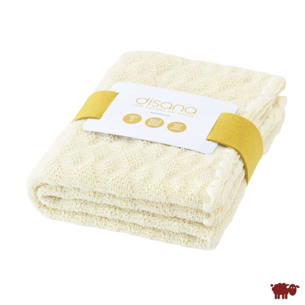 Disana - Babytppe i bld kologisk merinould, natural