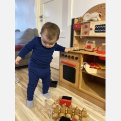 Disana -  Leggings i  kologisk merinould, Navy