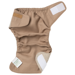 Puppi - Cover til genanvendelige stofbleer i bld merinould Earthsong