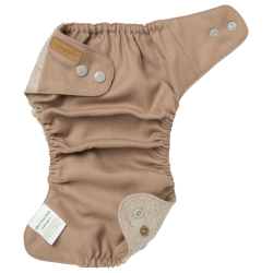 Puppi - Cover til genanvendelige stofbleer i bld merinould Earthsong