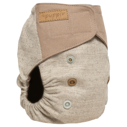 Puppi - Cover til genanvendelige stofbleer i bld merinould Earthsong