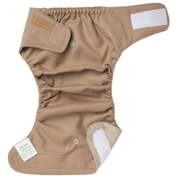 Puppi - Cover til genanvendelige stofbleer i bld merinould Earthsong