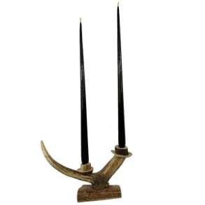 100% Bivokslys/ Naturligt Duftlys- Hndlavede kertelys i sort, lange, 42 cm