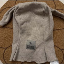 Huttelihuit - Elefanthue med �rer, i bomuld, 6-9 m�neder