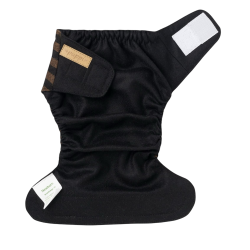 Puppi - Cover til genanvendelige stofbleer i bld merinould Bee Wild