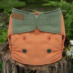 Puppi - Cover til genanvendelige stofbleer i bld merinould Melon