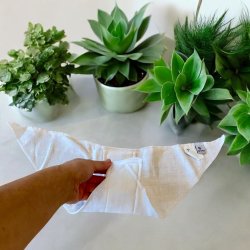 Ty.Bles- TETRA- flyformet,  100 % bomuld stofble