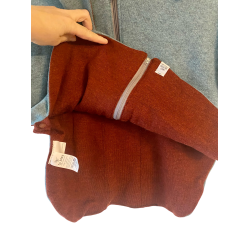 Ty.Bles - Poncho i 100% merino uld, perfekt til autostolen, upcykling