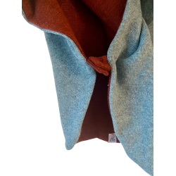 Ty.Bles - Poncho i 100% merino uld, perfekt til autostolen, upcykling